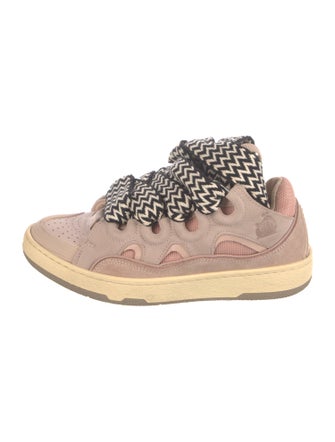 Lanvin Suede Chunky Sneakers