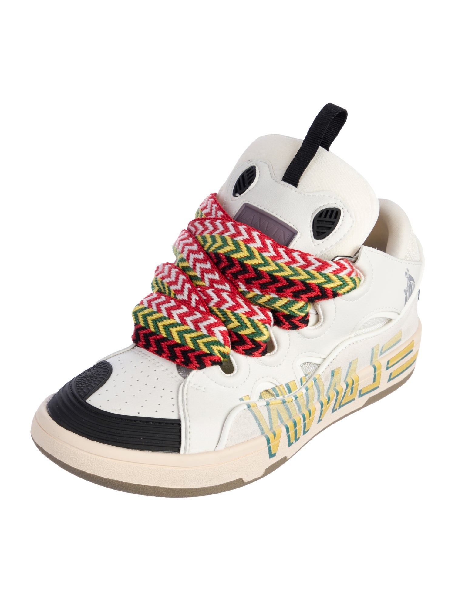 Lanvin Leather Printed Sneakers