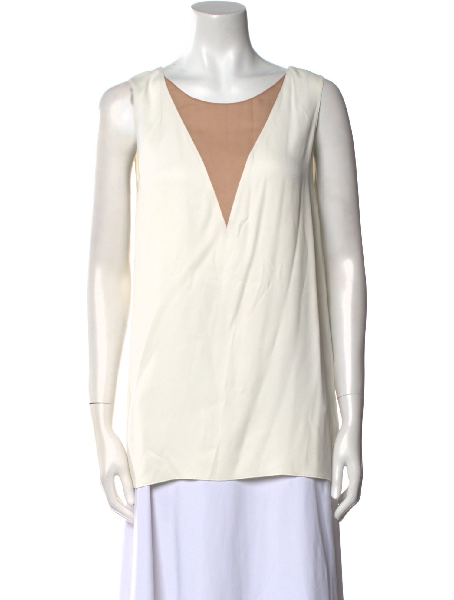 Lanvin Scoop Neck Sleeveless Top