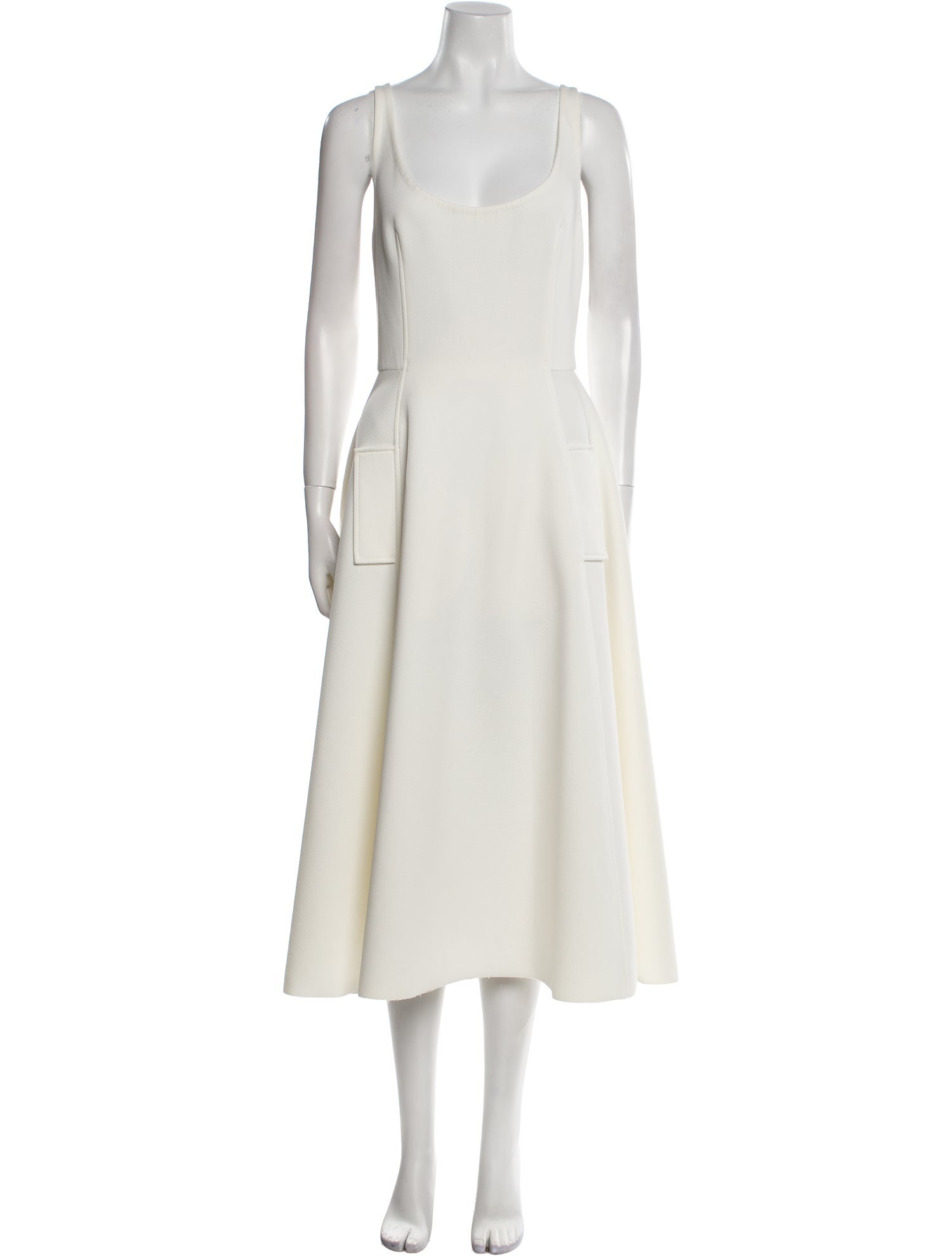 Lanvin Scoop Neck Long Dress