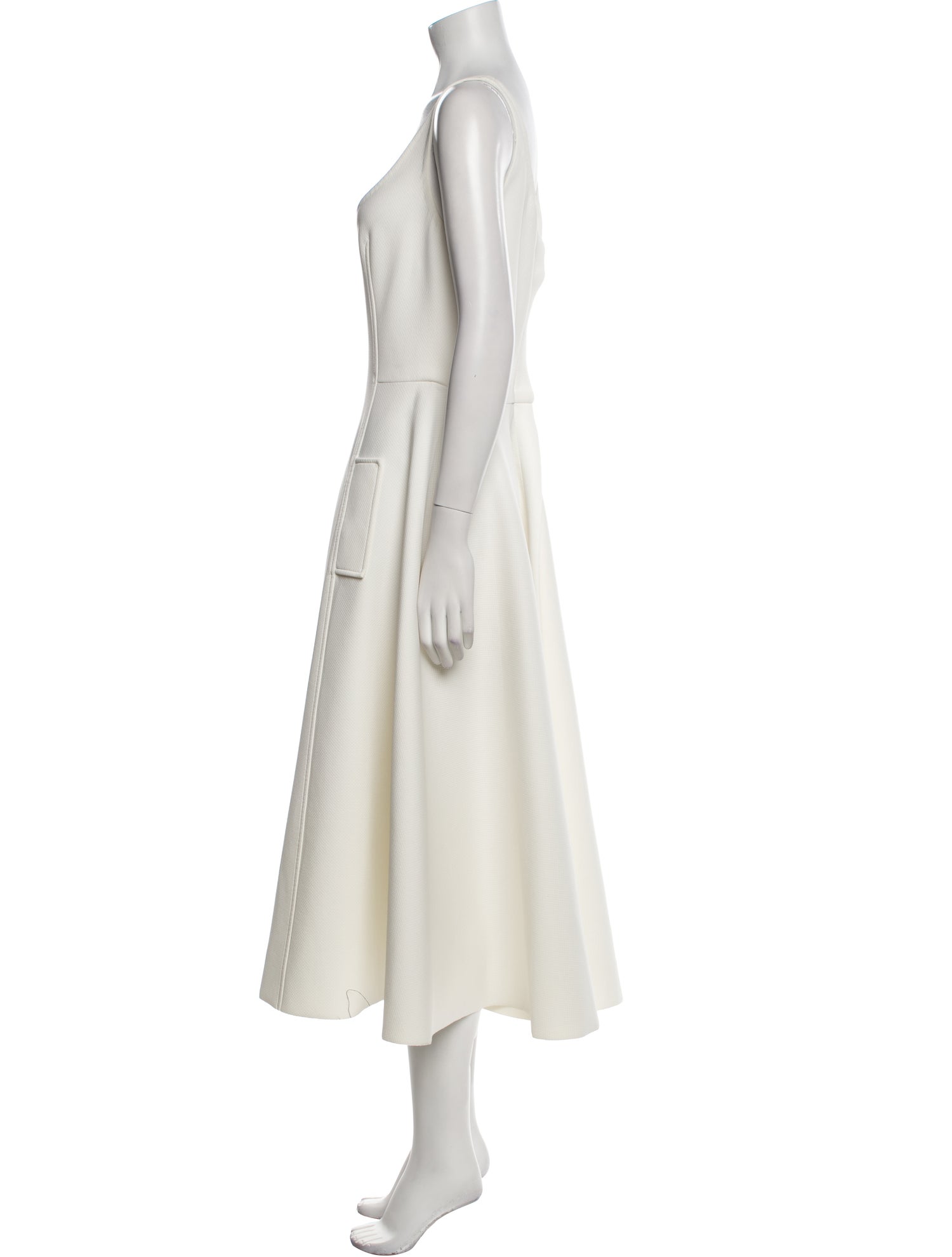 Lanvin Scoop Neck Long Dress