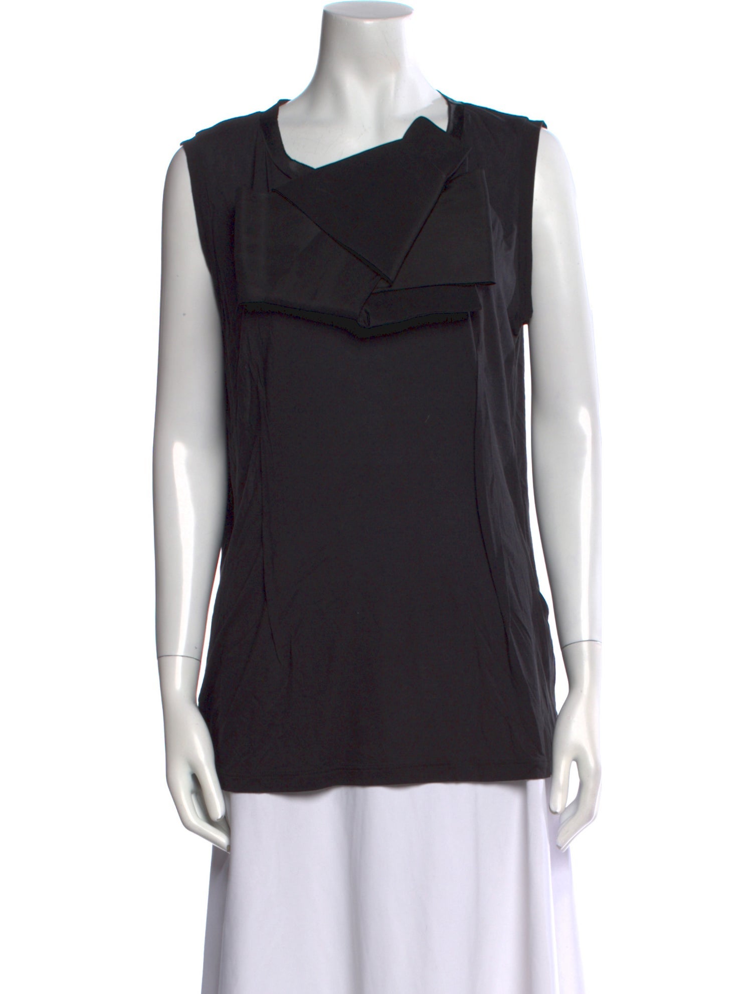 Lanvin Cowl Neck Sleeveless Top