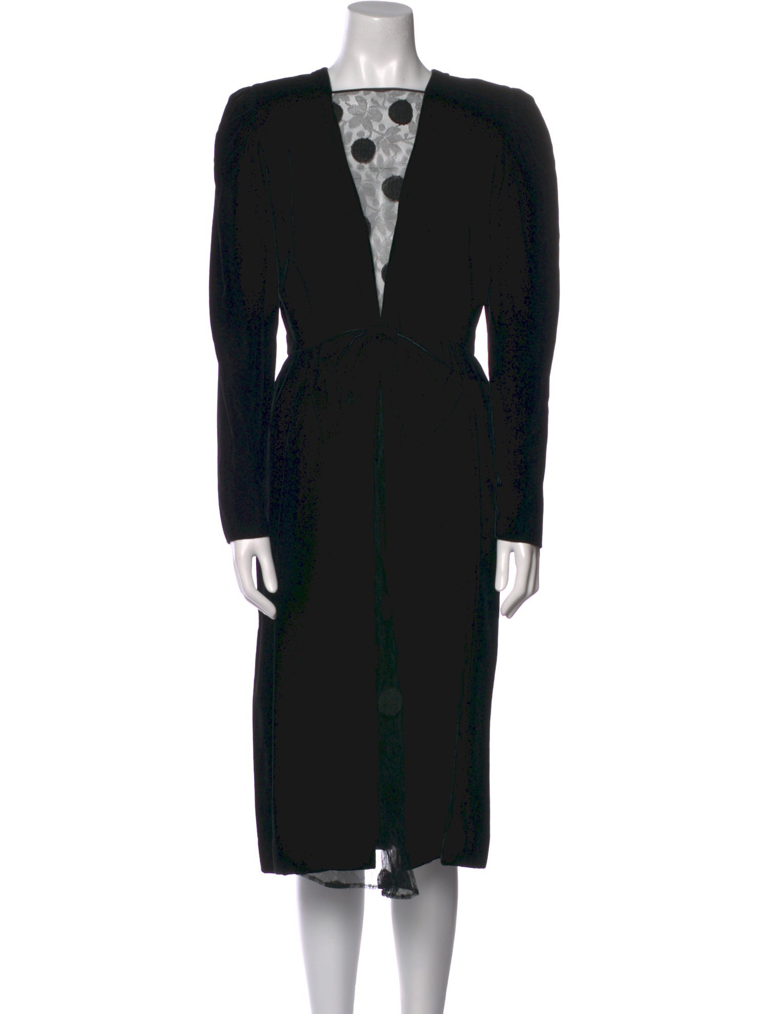 Lanvin V-Neck Midi Length Dress