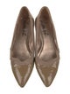 Lanvin Patent Leather Colorblock Pattern Flats