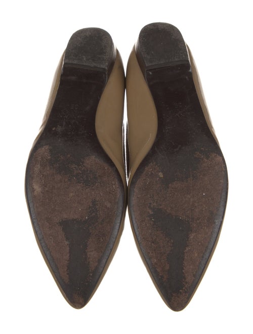 Lanvin Patent Leather Colorblock Pattern Flats