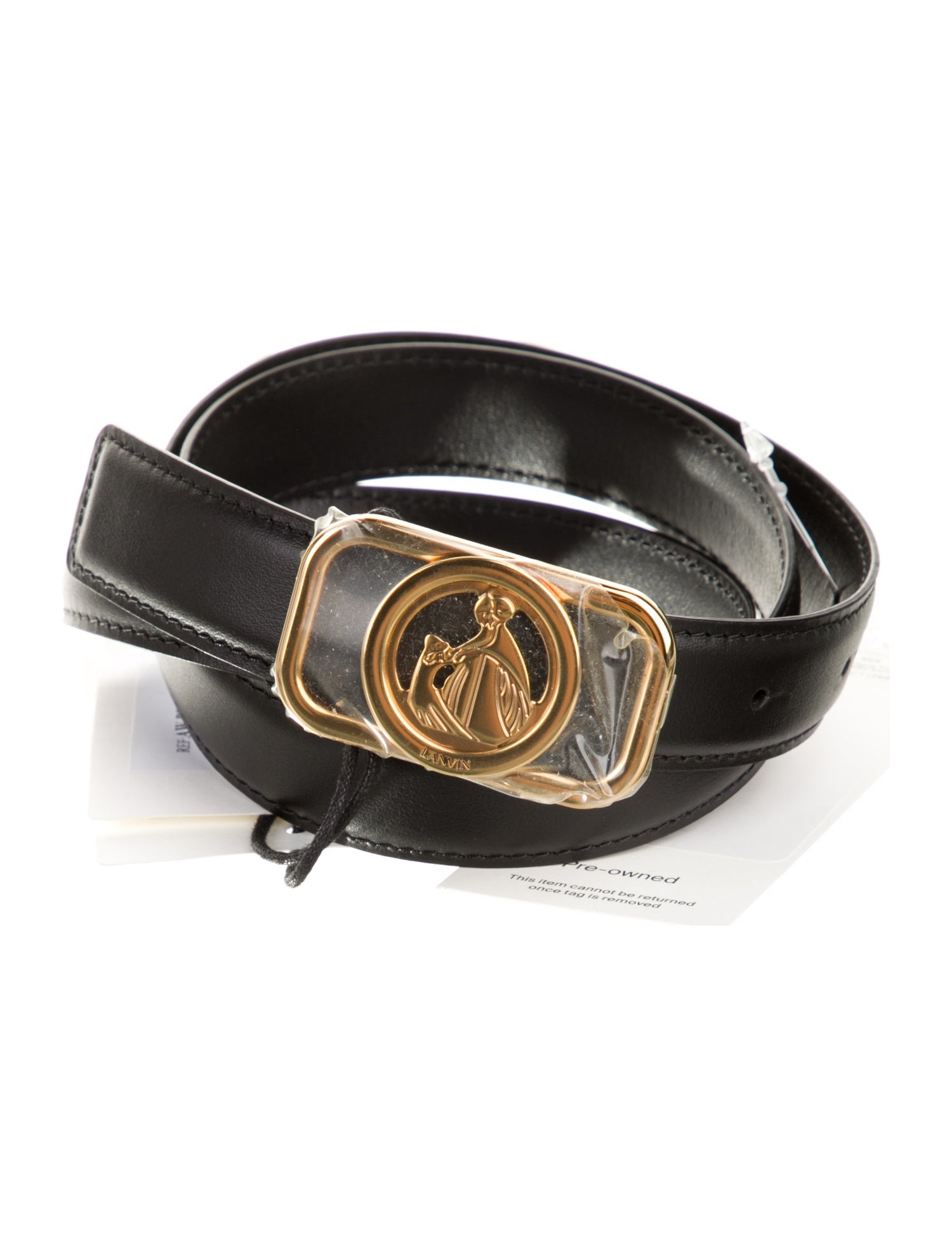 Lanvin Skinny Leather Belt w/ Tags