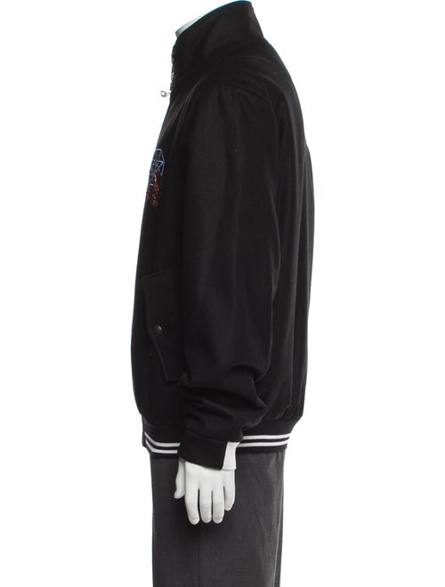 Lanvin Virgin Wool Striped Varsity Jacket