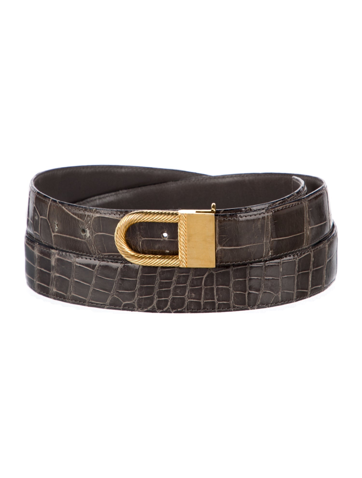 Lanvin Vintage Crocodile Belt
