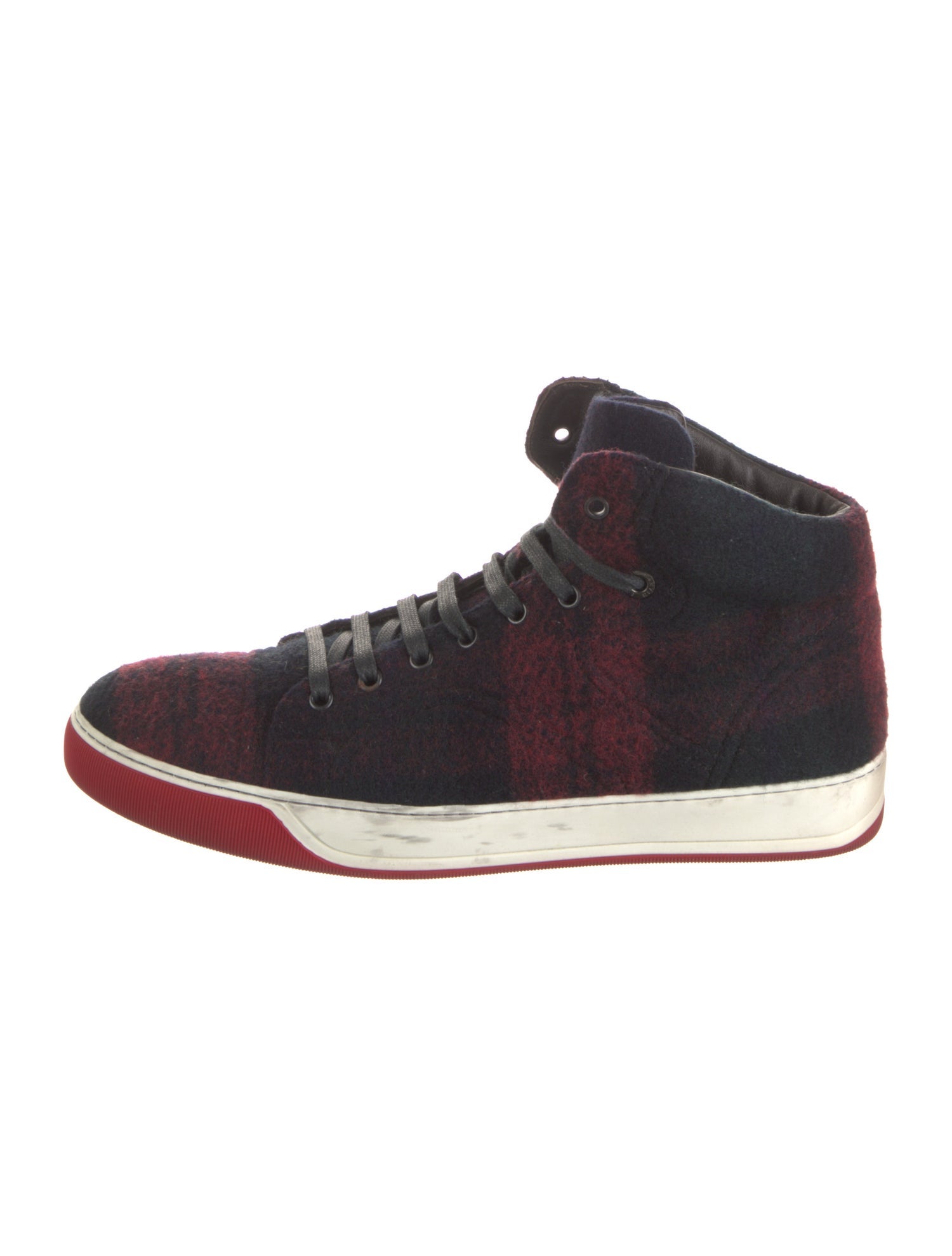 Lanvin Wool Printed Sneakers