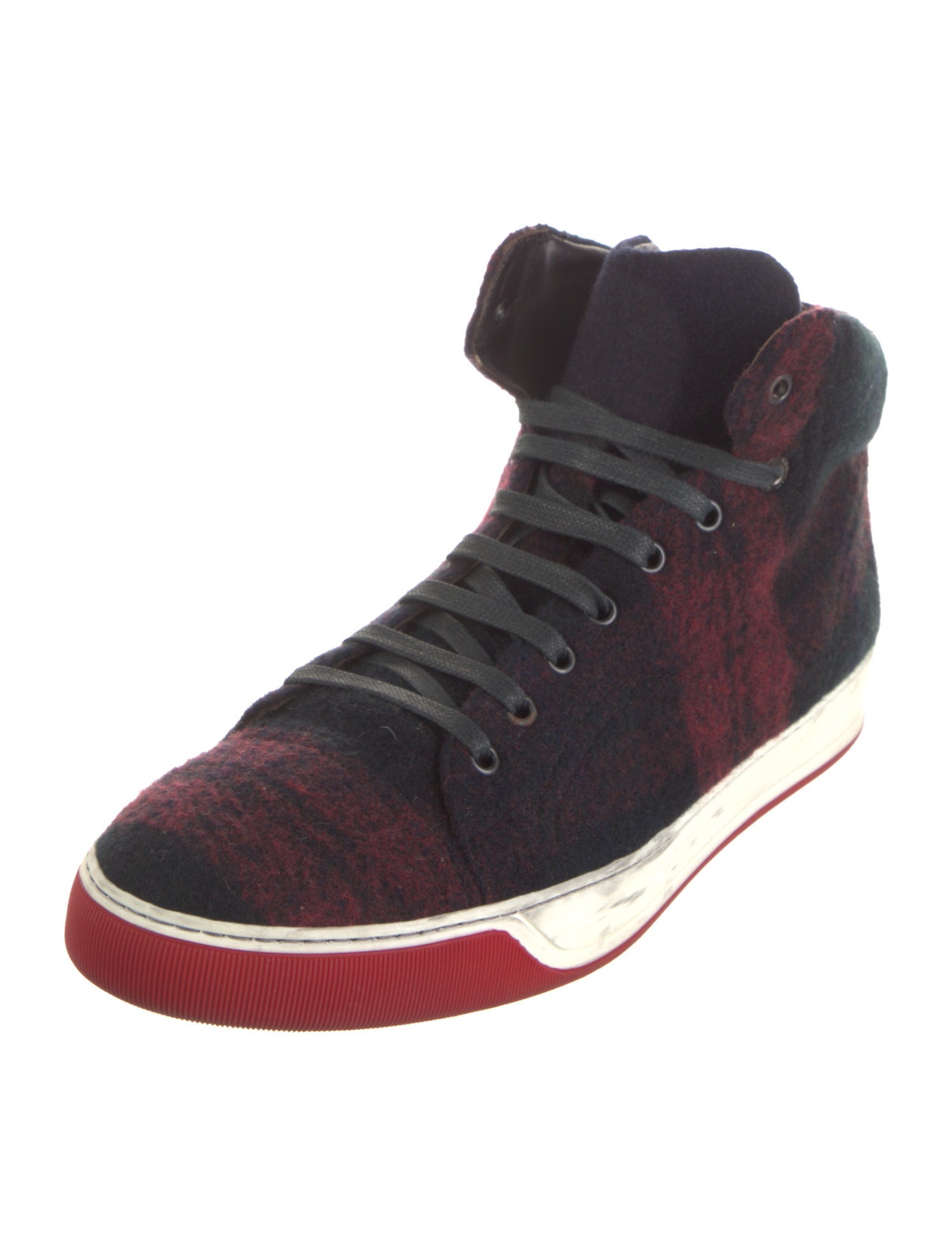 Lanvin Wool Printed Sneakers
