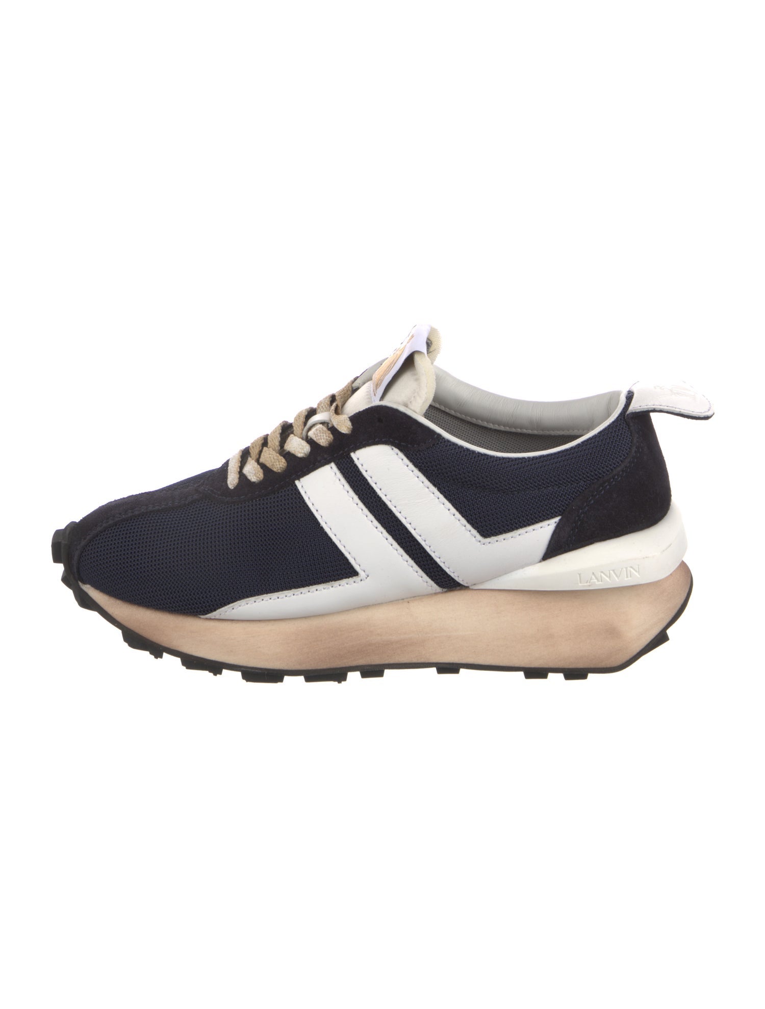 Lanvin Mesh Printed Sneakers