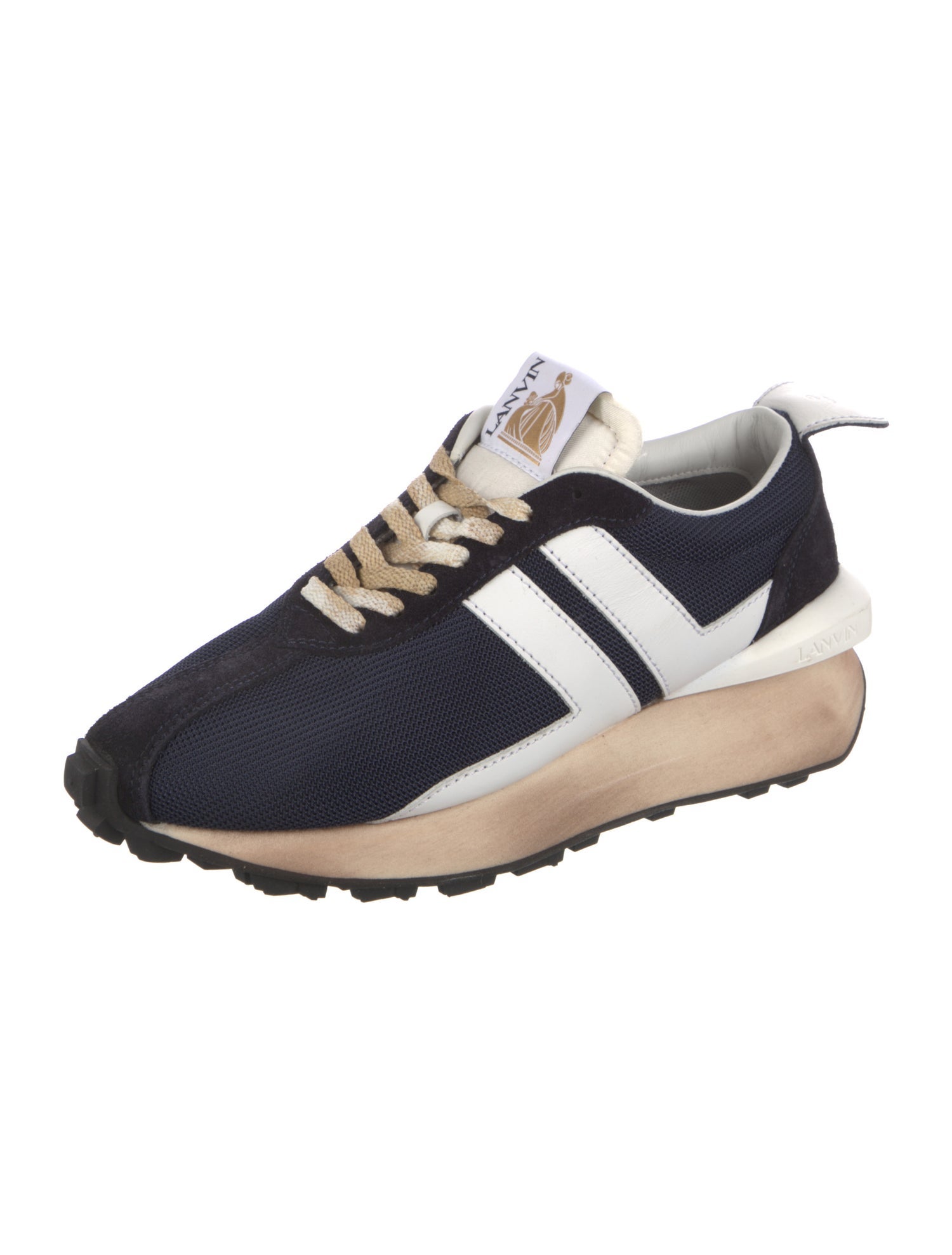 Lanvin Mesh Printed Sneakers