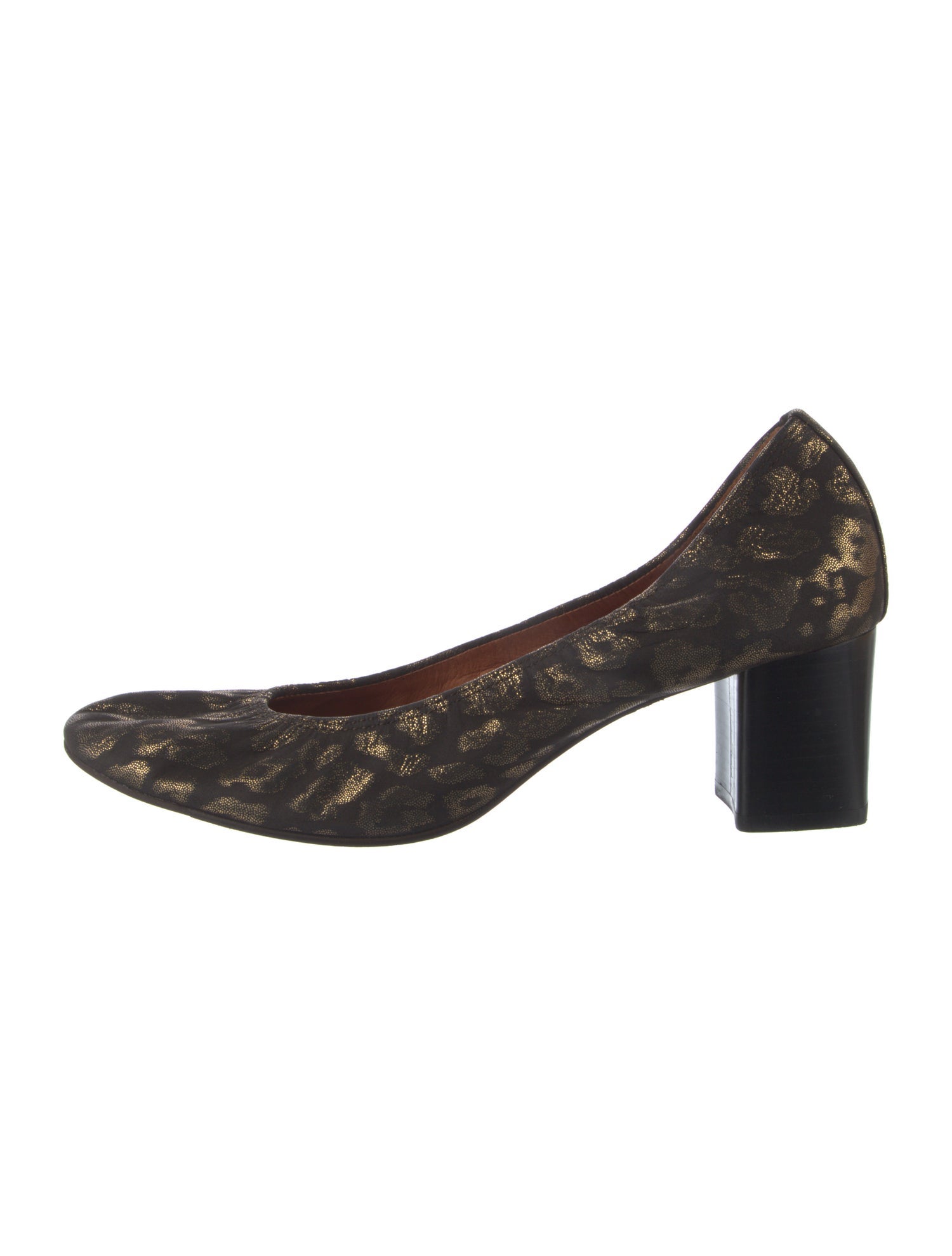 Lanvin Leather Printed Pumps