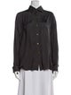 Lanvin Long Sleeve Button-Up Top