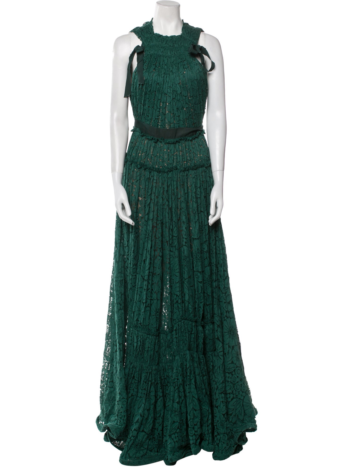 Lanvin Crew Neck Long Dress