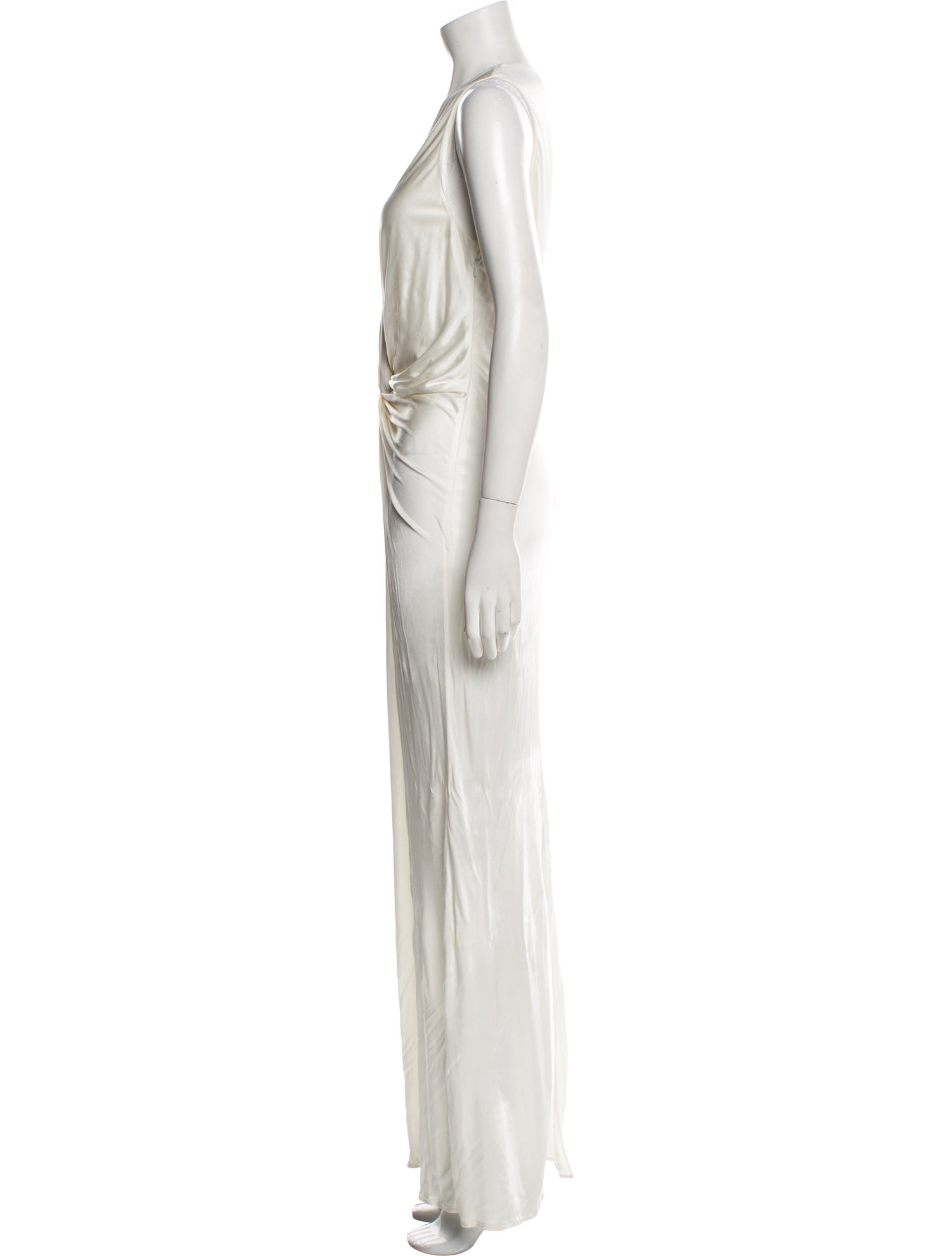 Lanvin V-Neck Long Dress