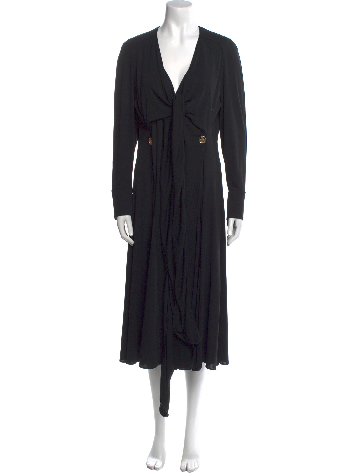 Lanvin V-Neck Midi Length Dress