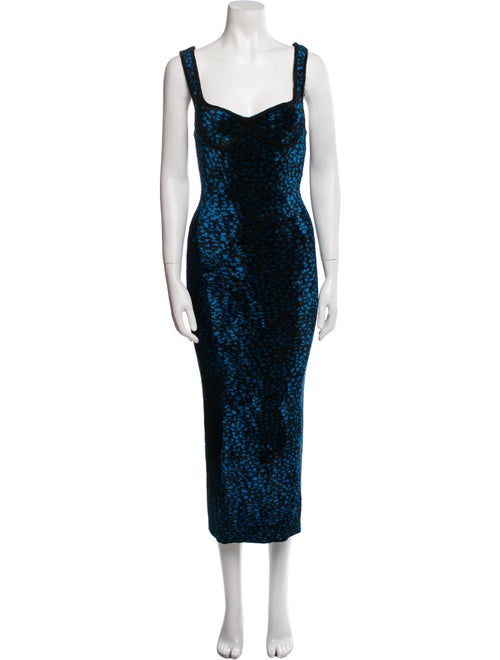 Lanvin Printed Long Dress