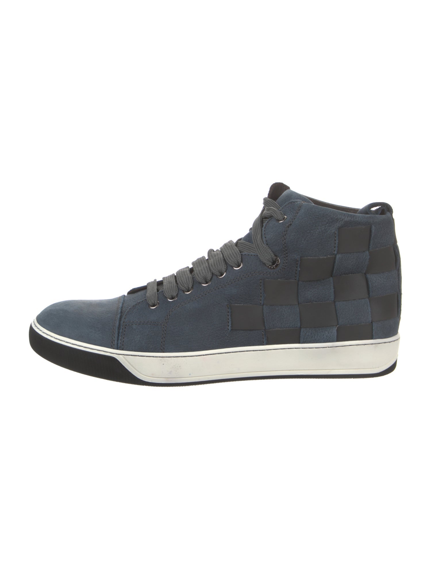 Lanvin Intrecciato Weave Leather Sneakers