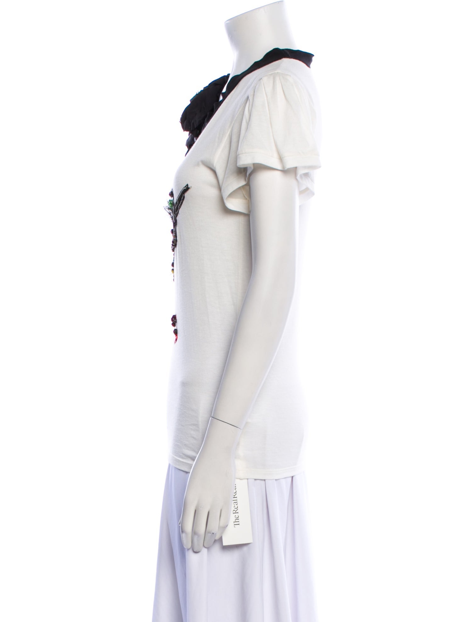 Lanvin Graphic Print Crew Neck T-Shirt