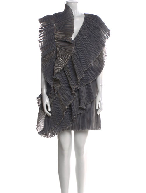 Lanvin Striped Mini Dress