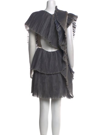 Lanvin Striped Mini Dress