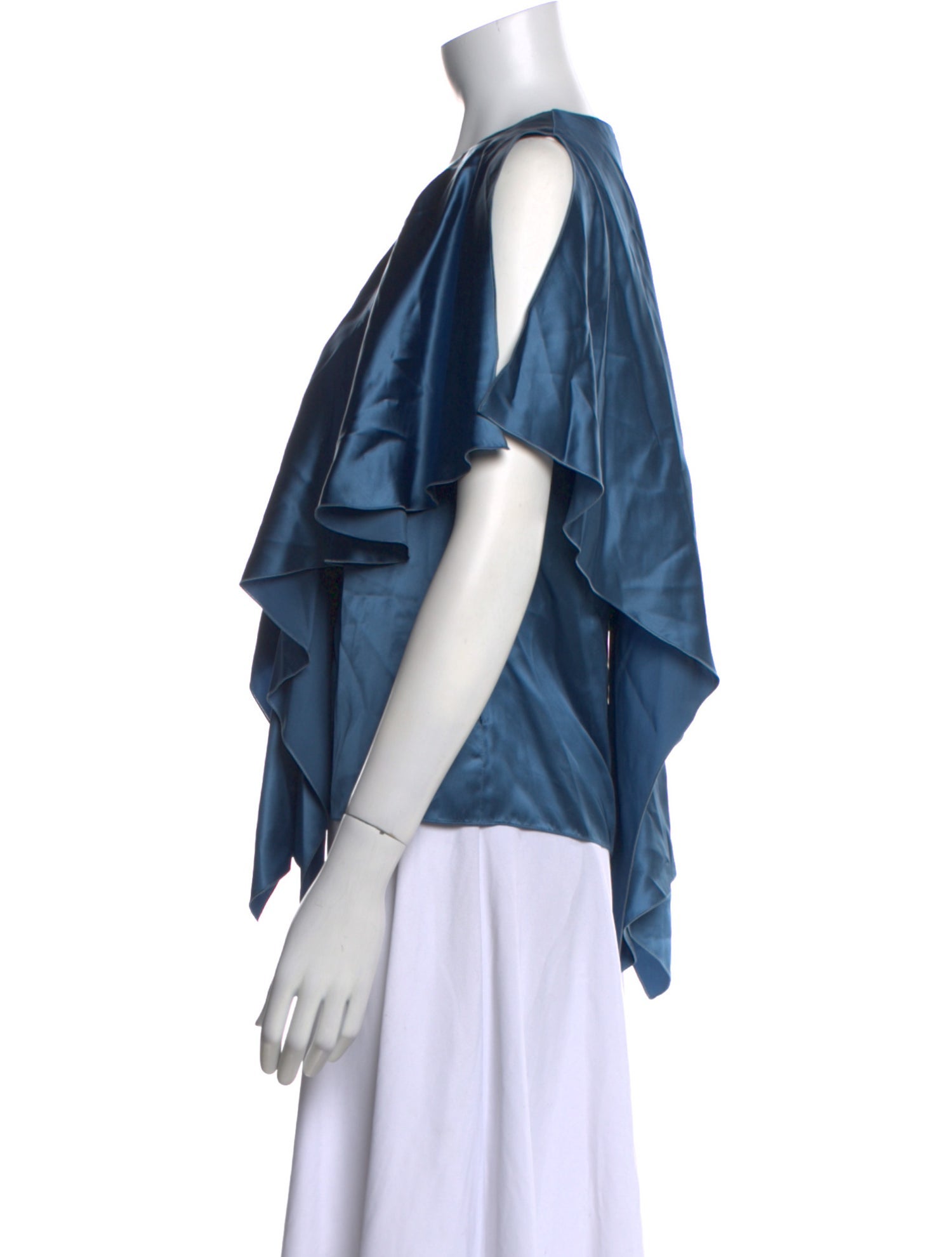 Lanvin Silk V-Neck Blouse