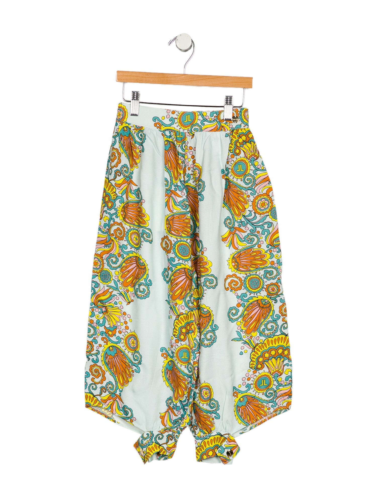 Lanvin kid girls' blue multicolored pants