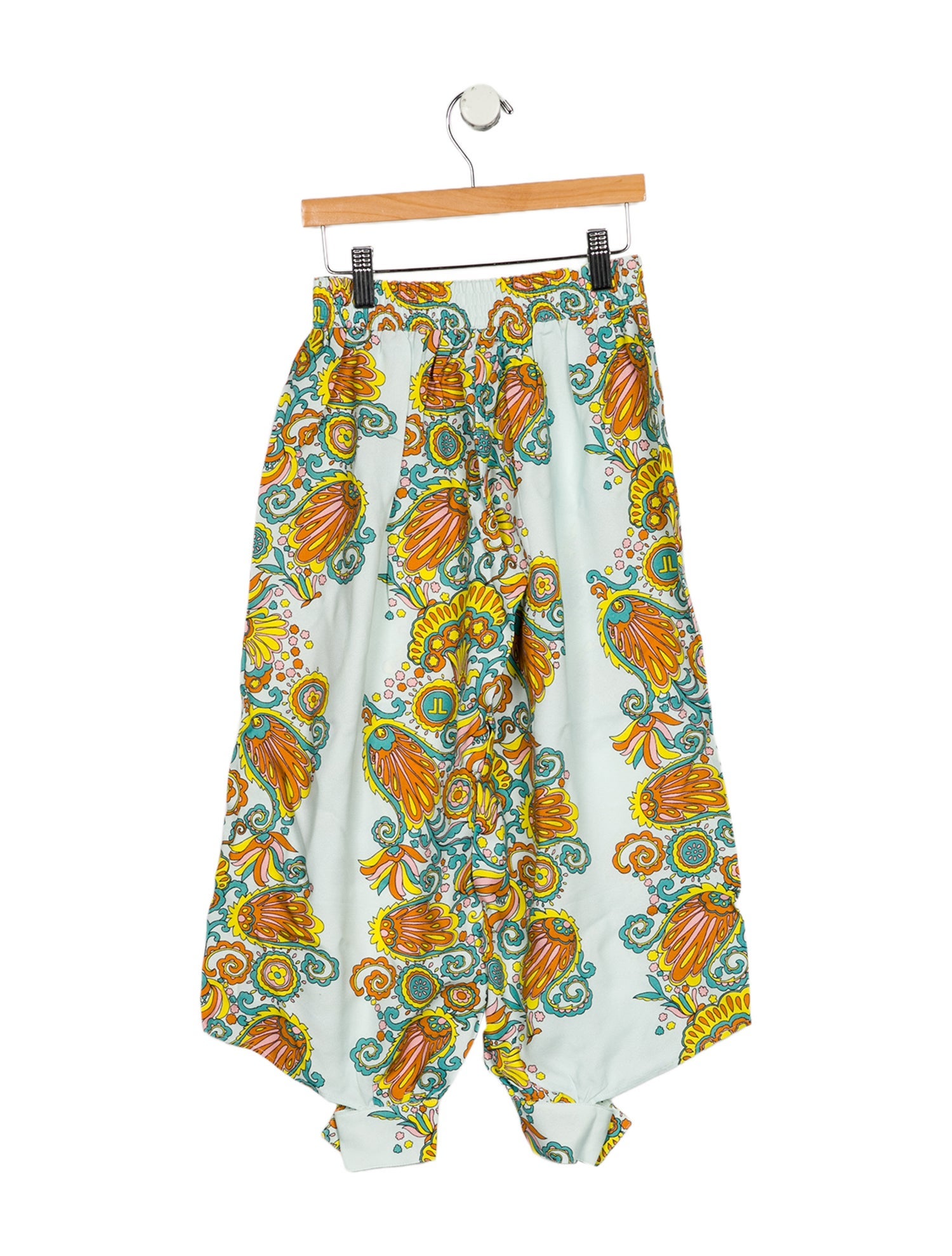 Lanvin kid girls' blue multicolored pants