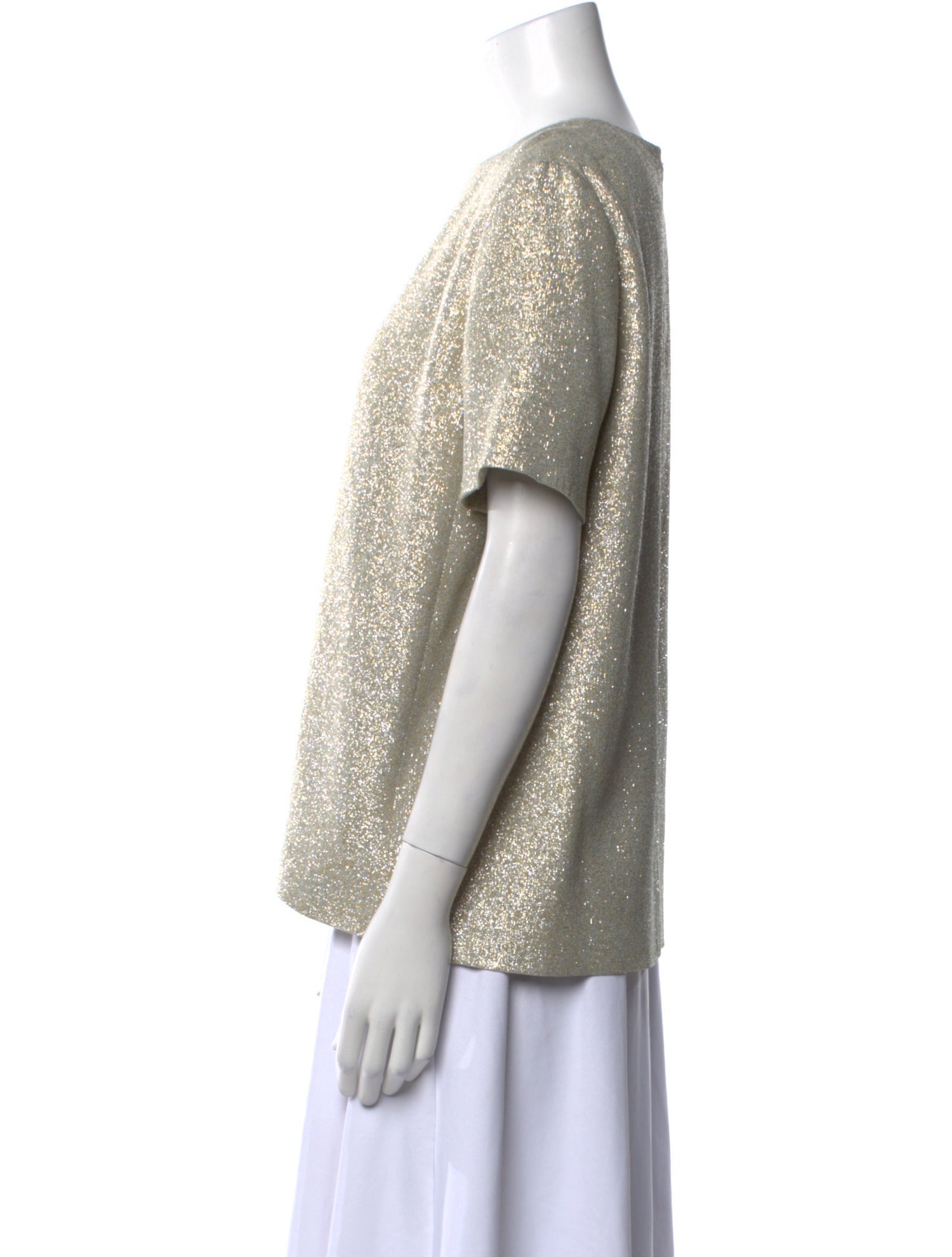 Lanvin Silk Bateau Neckline Top