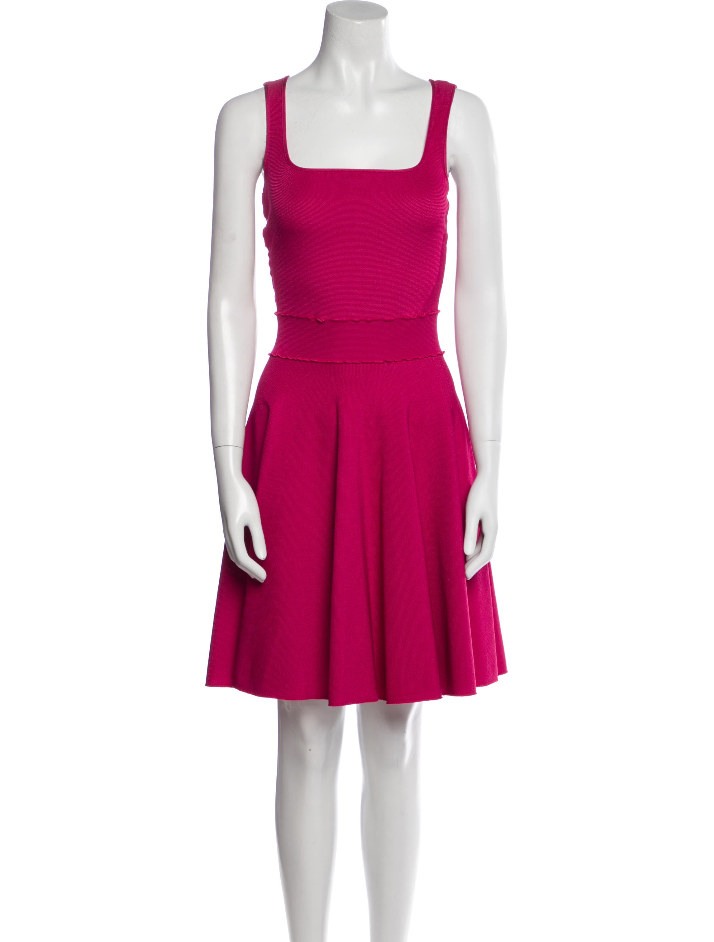 Lanvin Square Neckline Mini Dress