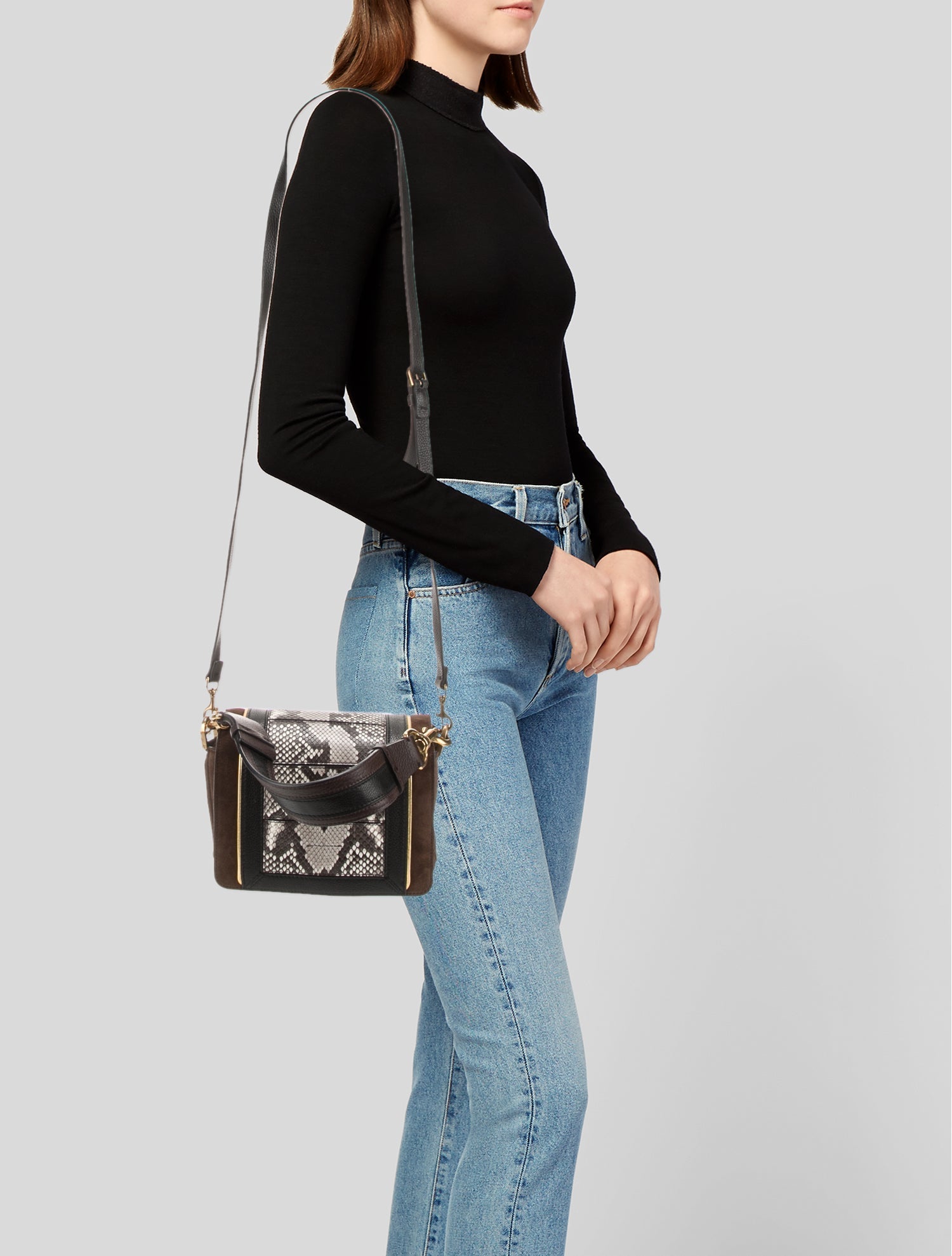 Lanvin Suede Top Handle Bag