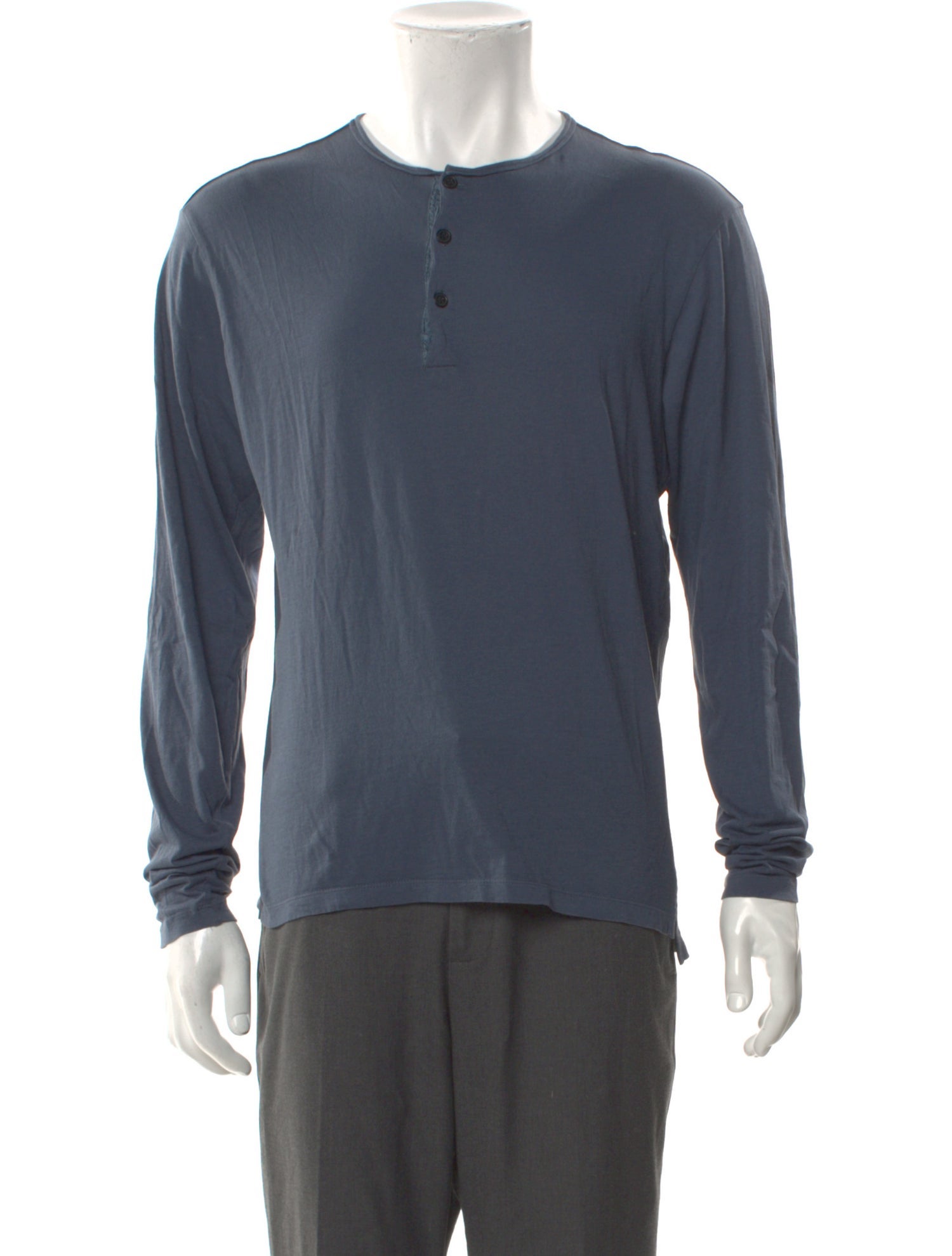 Lanvin Crew Neck Long Sleeve Henley