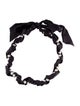 Lanvin Faux Pearl & Grosgrain Collar Necklace