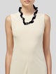 Lanvin Faux Pearl & Grosgrain Collar Necklace
