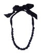 Lanvin Faux Pearl & Ribbon Collar Necklace
