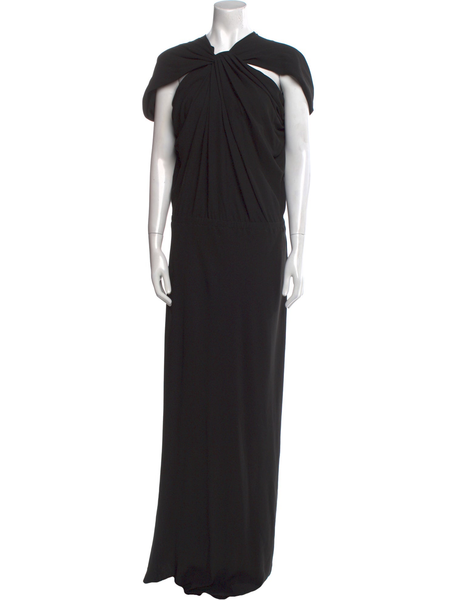 Lanvin V-Neck Long Dress