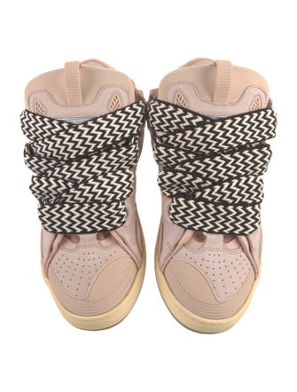 Lanvin Mesh Printed Sneakers