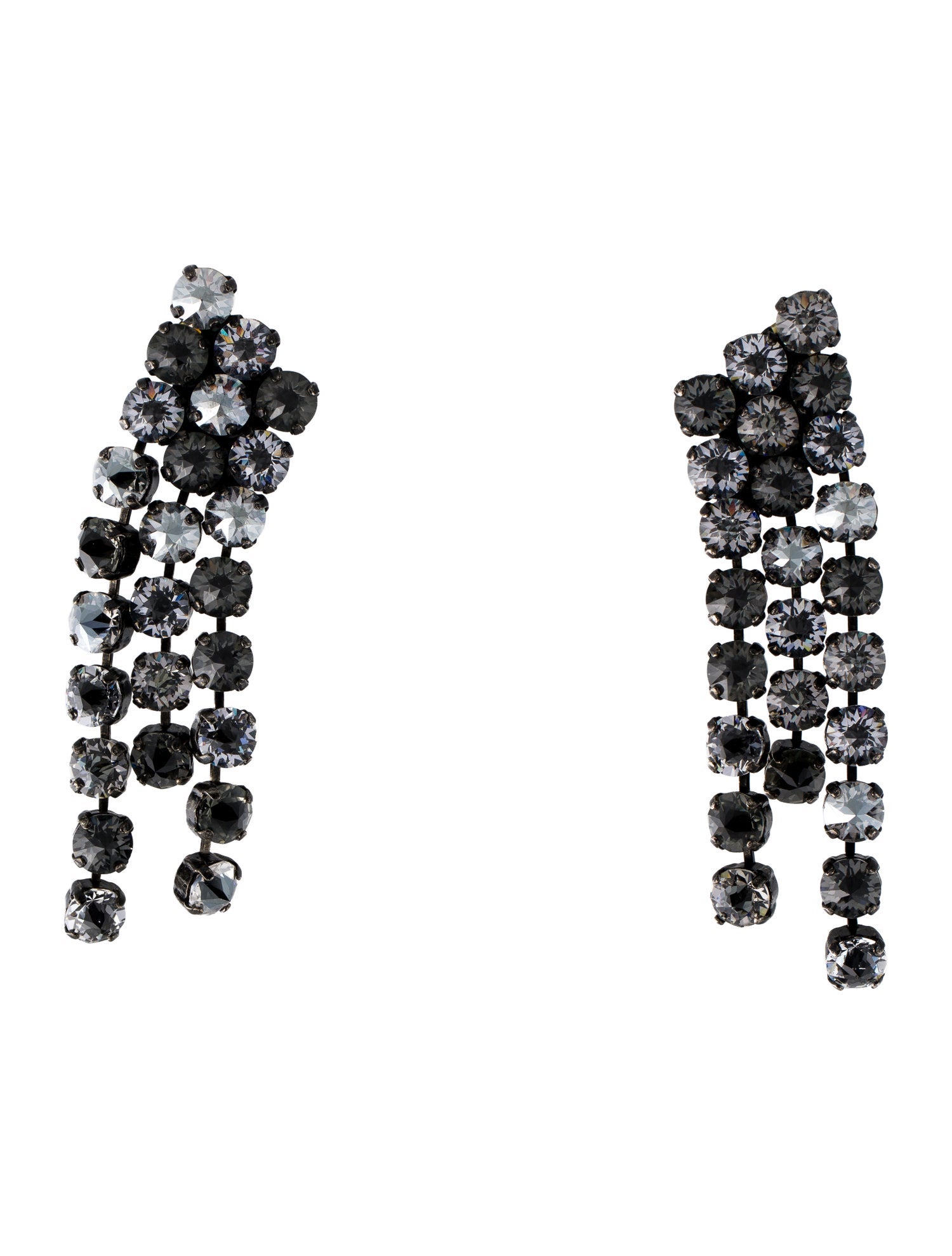 Lanvin Crystal Embellished Clip-On Earrings