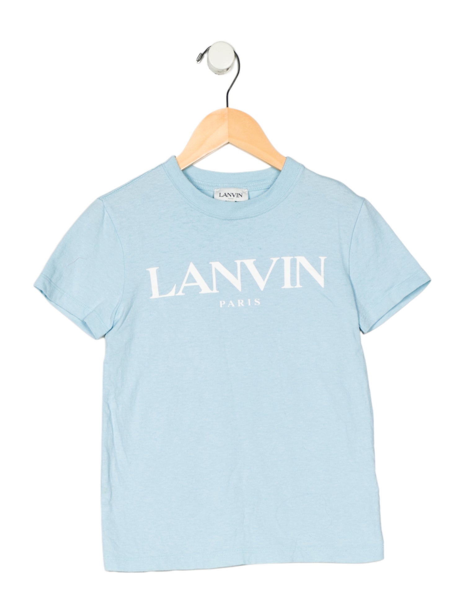 Lanvin kid girls blue and white t-shirt