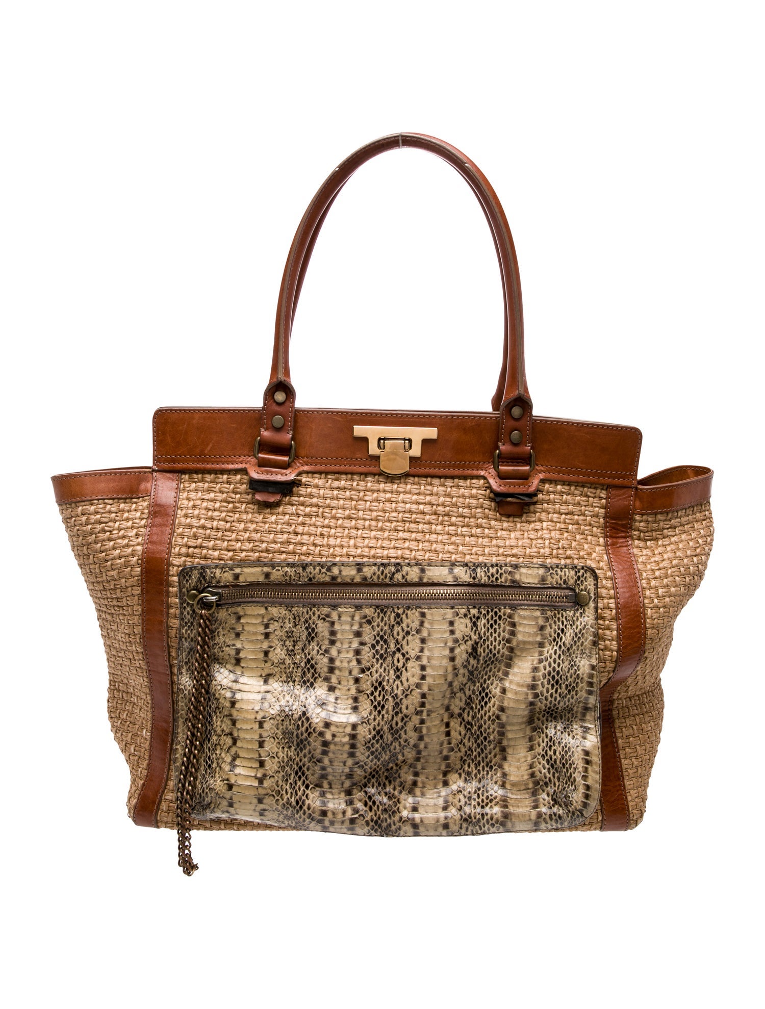 Lanvin Raffia Shoulder Bag