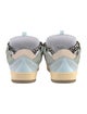 Lanvin Suede Colorblock Pattern Sneakers
