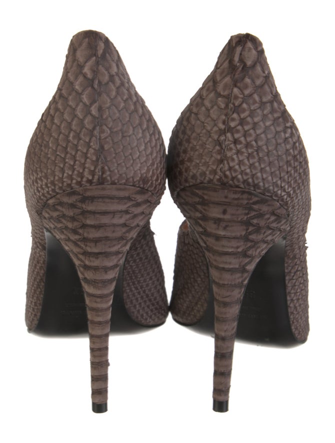 Lanvin Python D'Orsay Pumps - Grey Pumps, Shoes - LAN235645 | The RealReal