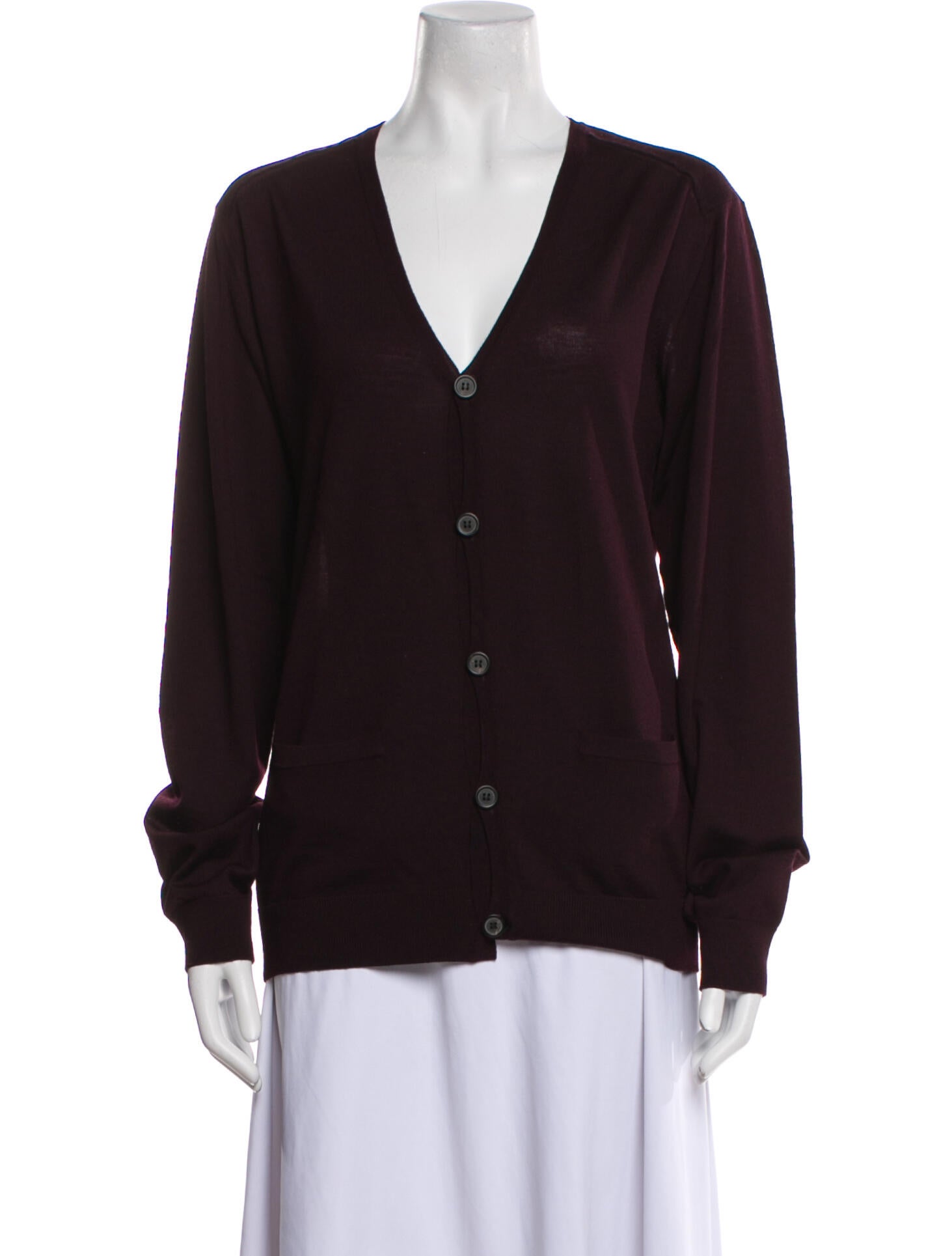 Lanvin Merino Wool V-Neck Sweater