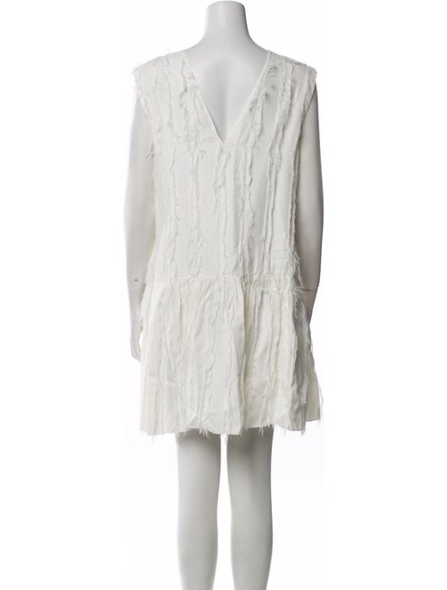 Lanvin Scoop Neck Mini Dress