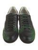 Lanvin Leather Colorblock Pattern Sneakers