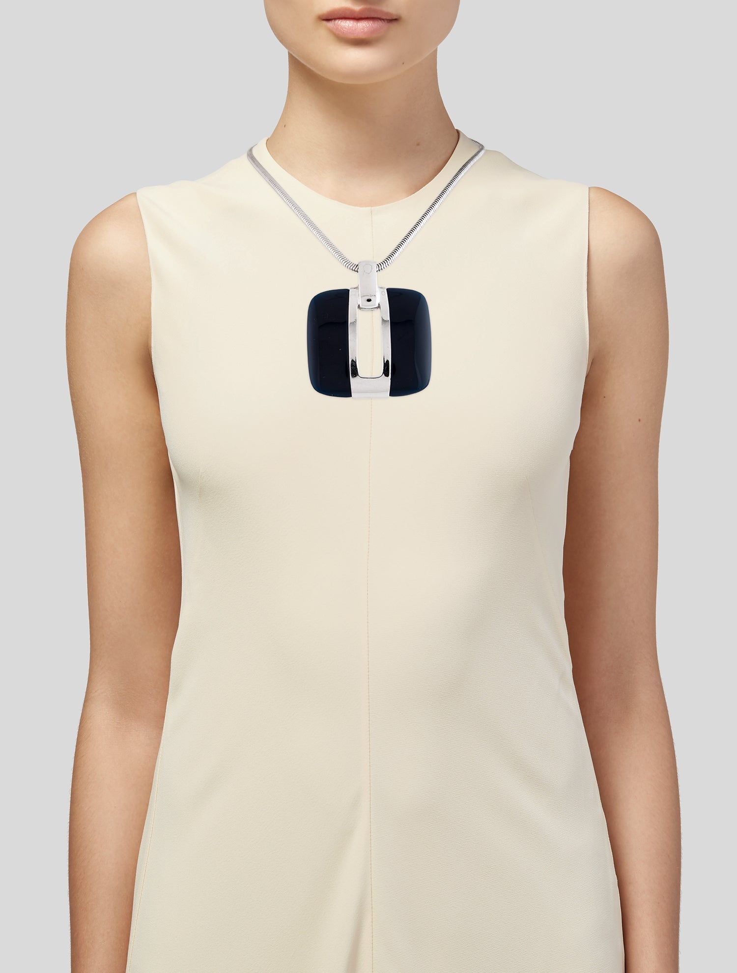 Lanvin Resin Pendant Necklace