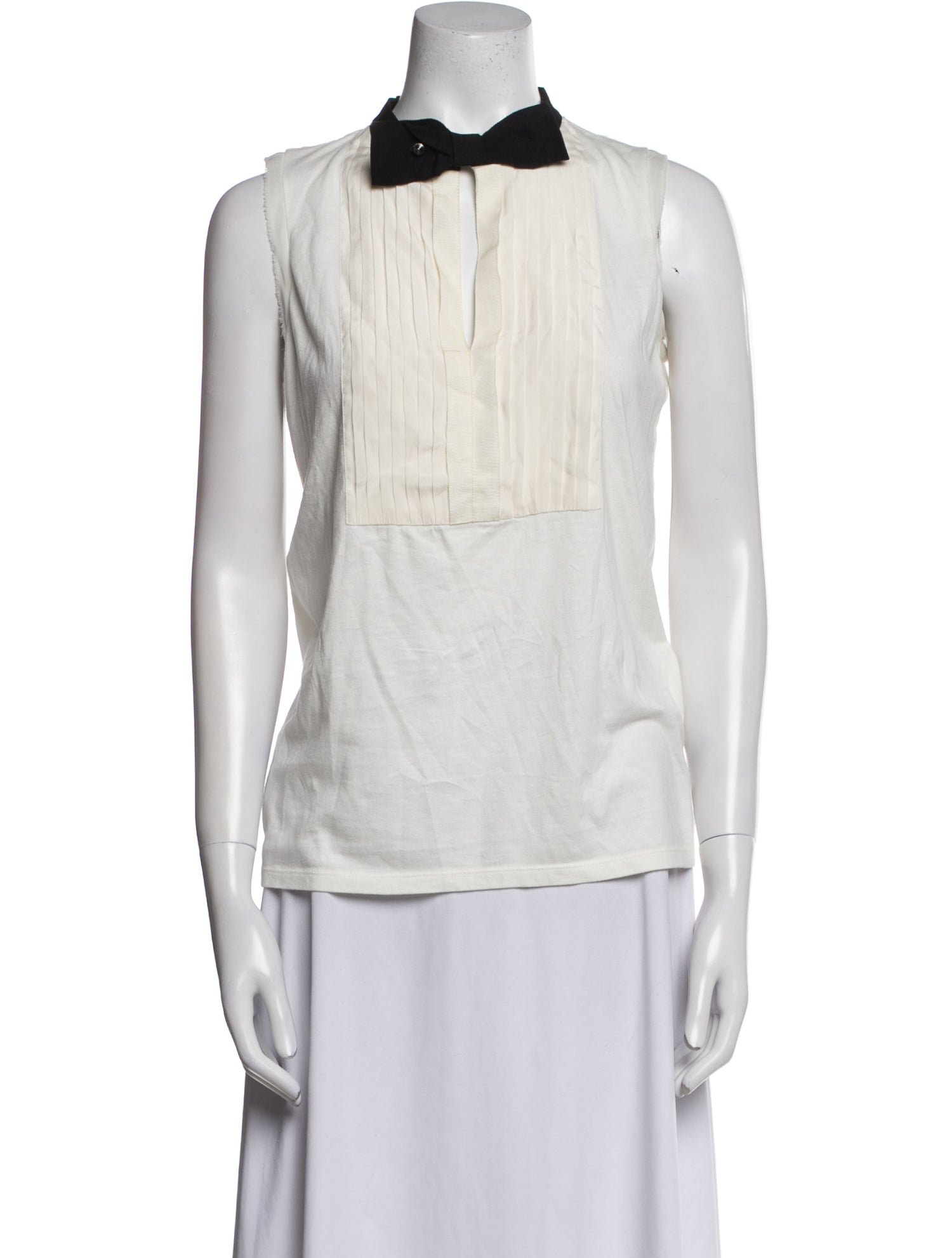 Lanvin Crew Neck Sleeveless Top