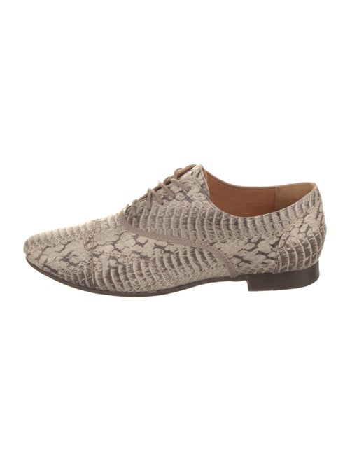 Lanvin Snakeskin Animal Print Oxfords