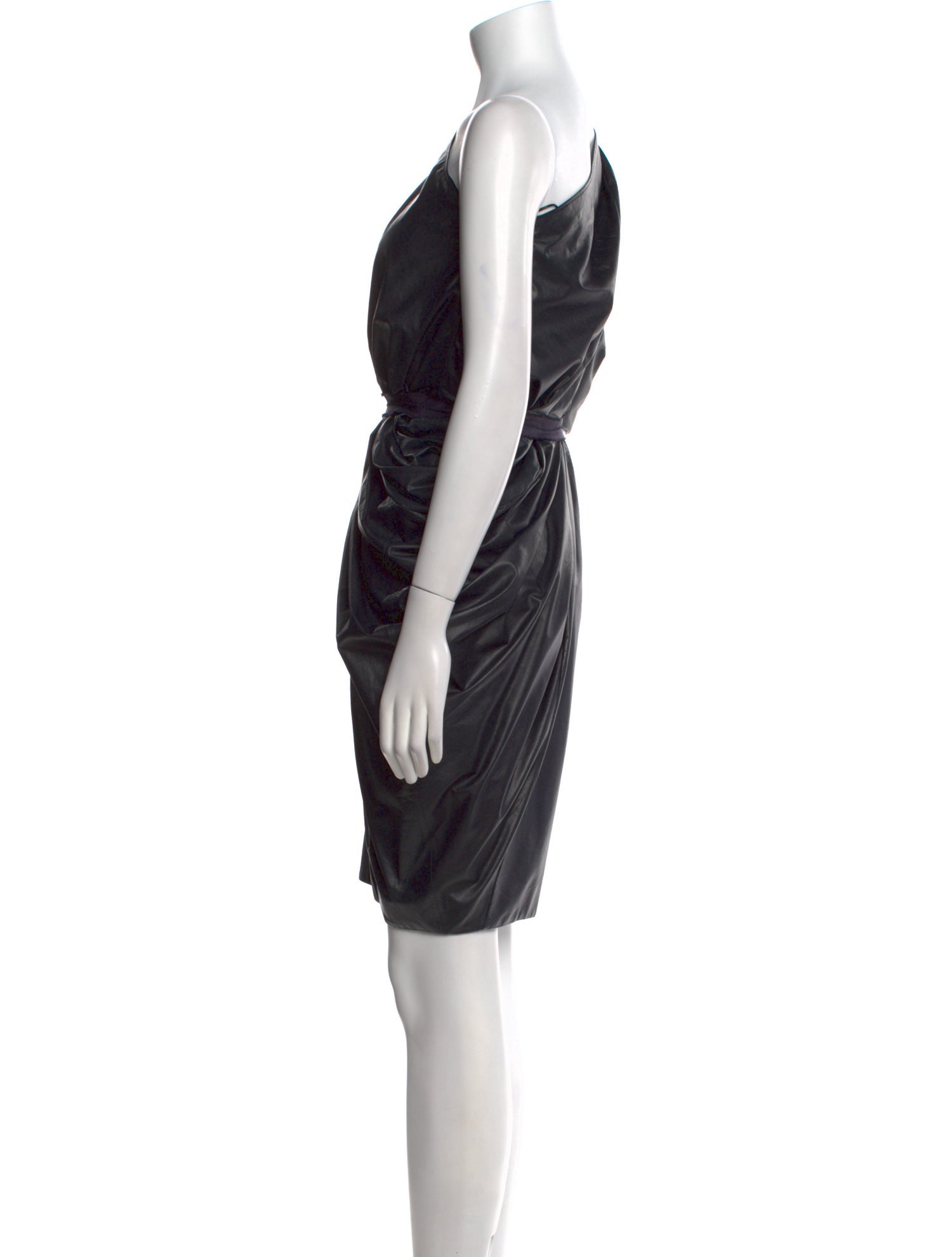 Lanvin Leather Knee-Length Dress